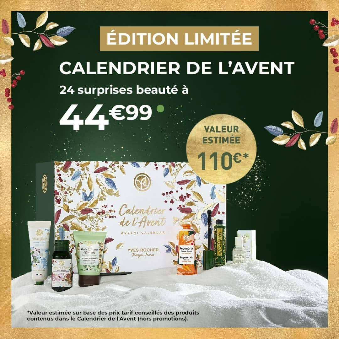 Le calendrier de l'Avent Yves Rocher est arrivé - Face à la crise